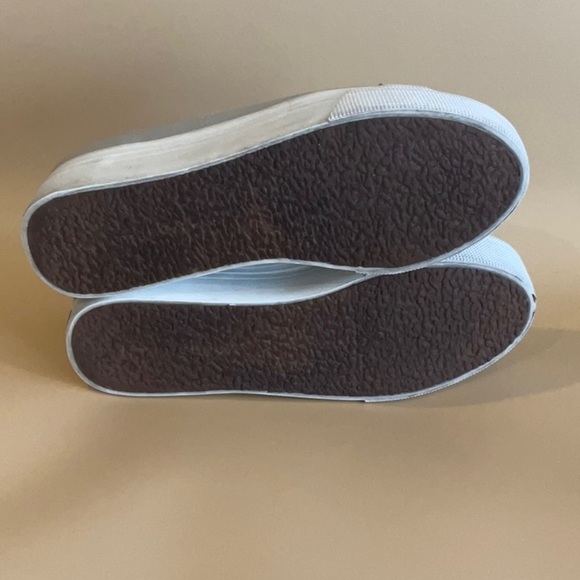 Superga grey leather platform sneaker - Picture 9 of 10